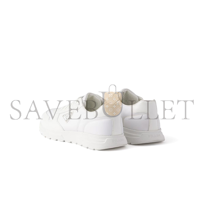 Pra*a prax 01 re-nylon and brushed leather sneakers 2ee443